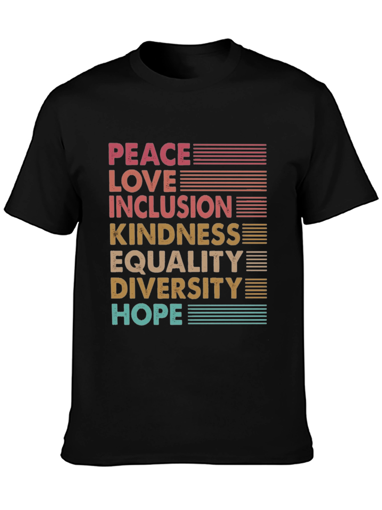 Peace Love Inclusion Graphic Tee