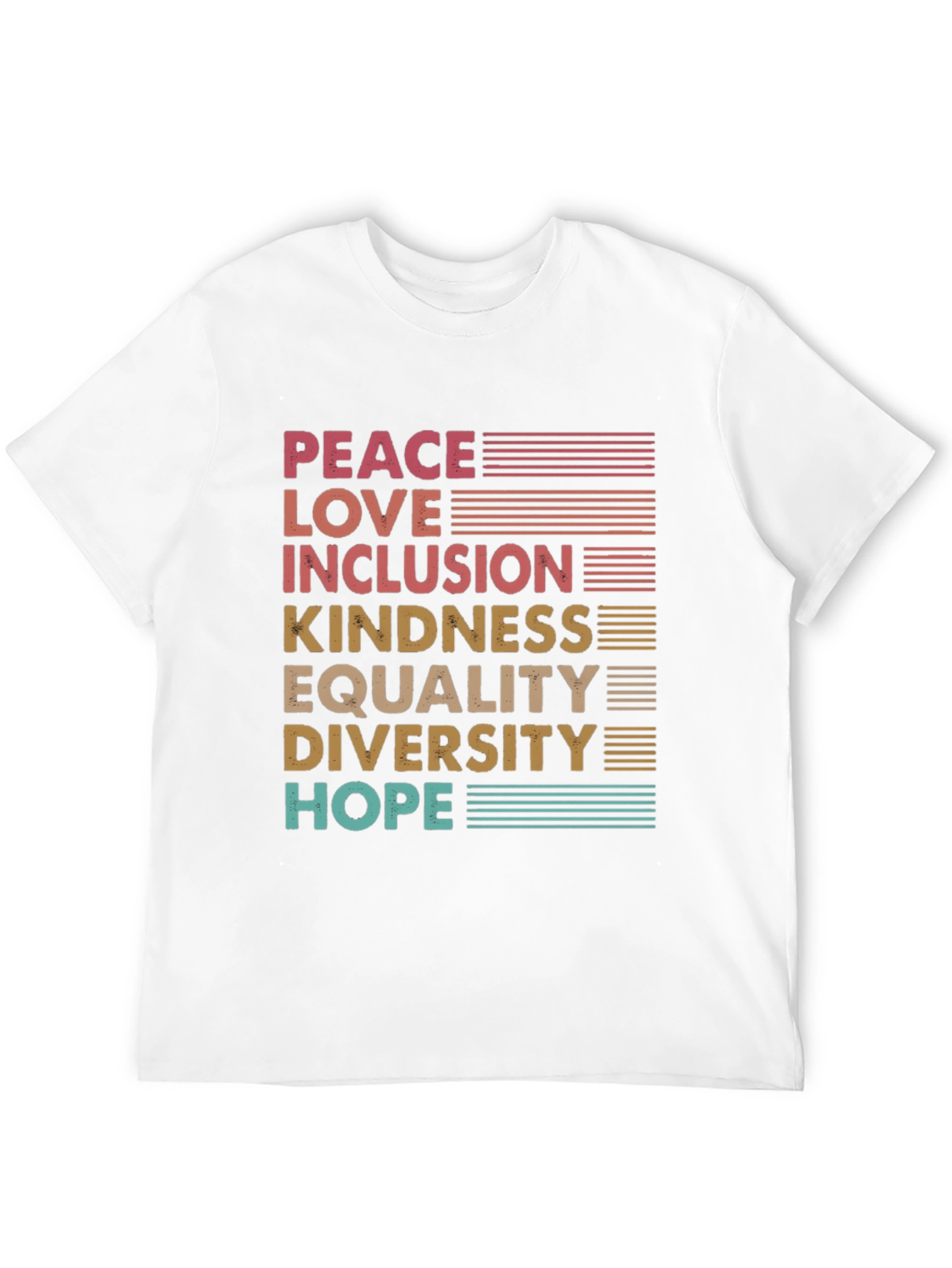 Peace Love Inclusion Graphic Tee