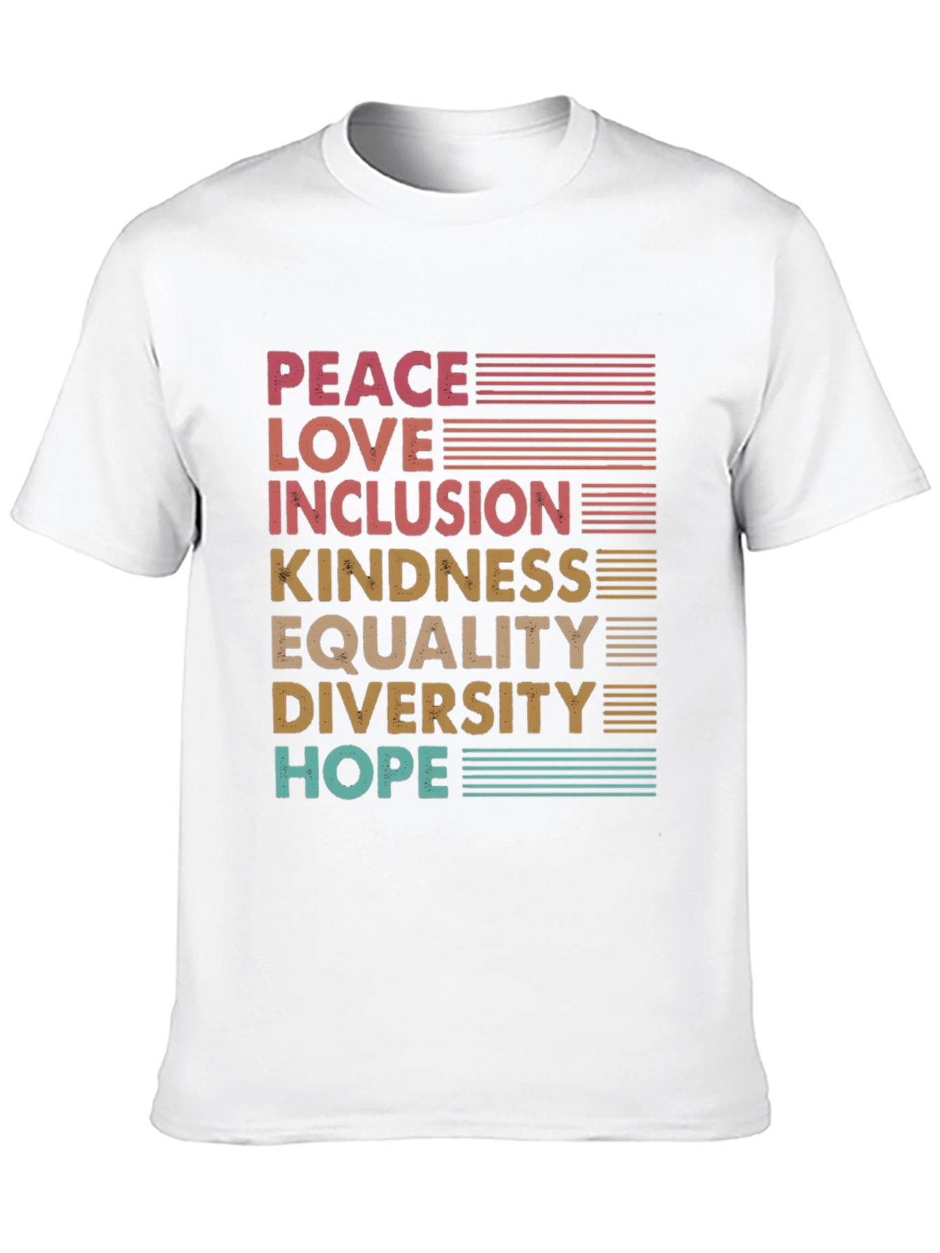 Peace Love Inclusion Graphic Tee
