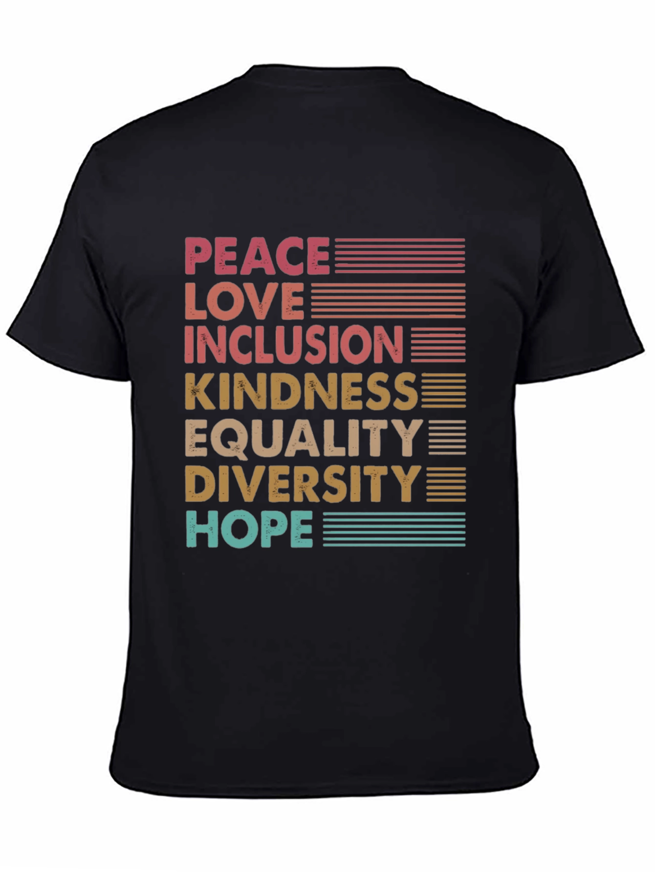 Peace Love Inclusion Graphic Tee