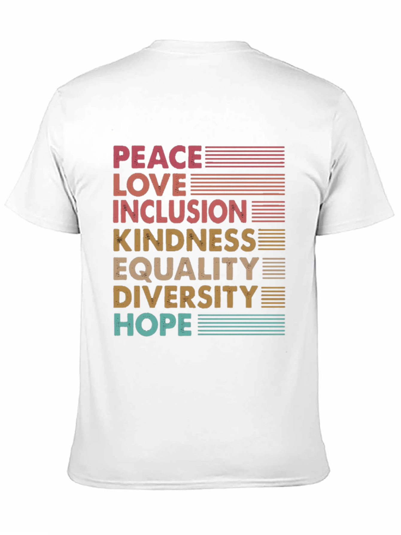 Peace Love Inclusion Graphic Tee