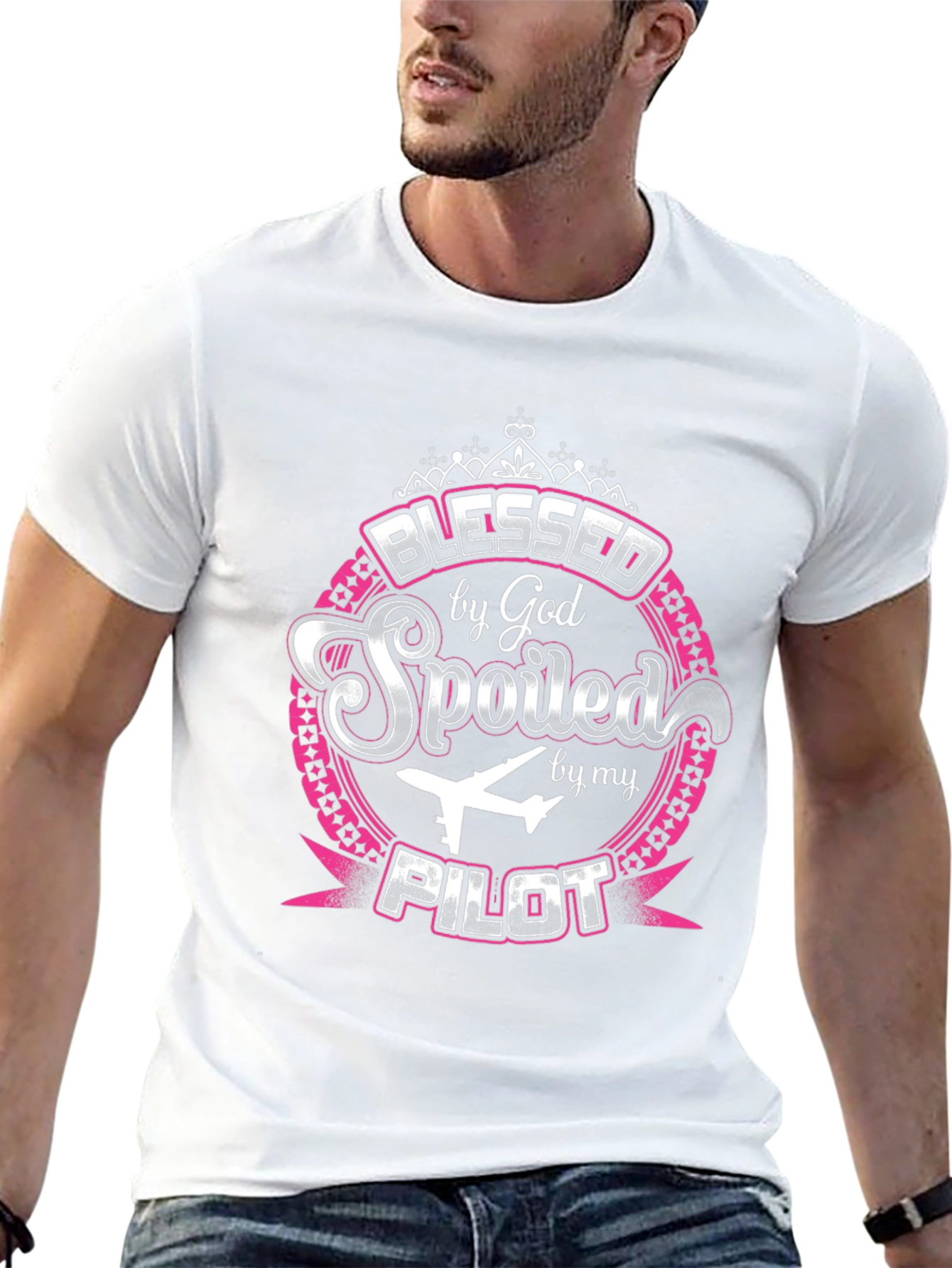 Blessed by God Spoiled by my Pilot T-Shirt