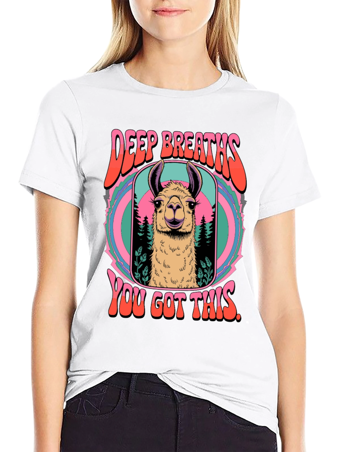 Deep Breaths Llama T-Shirt