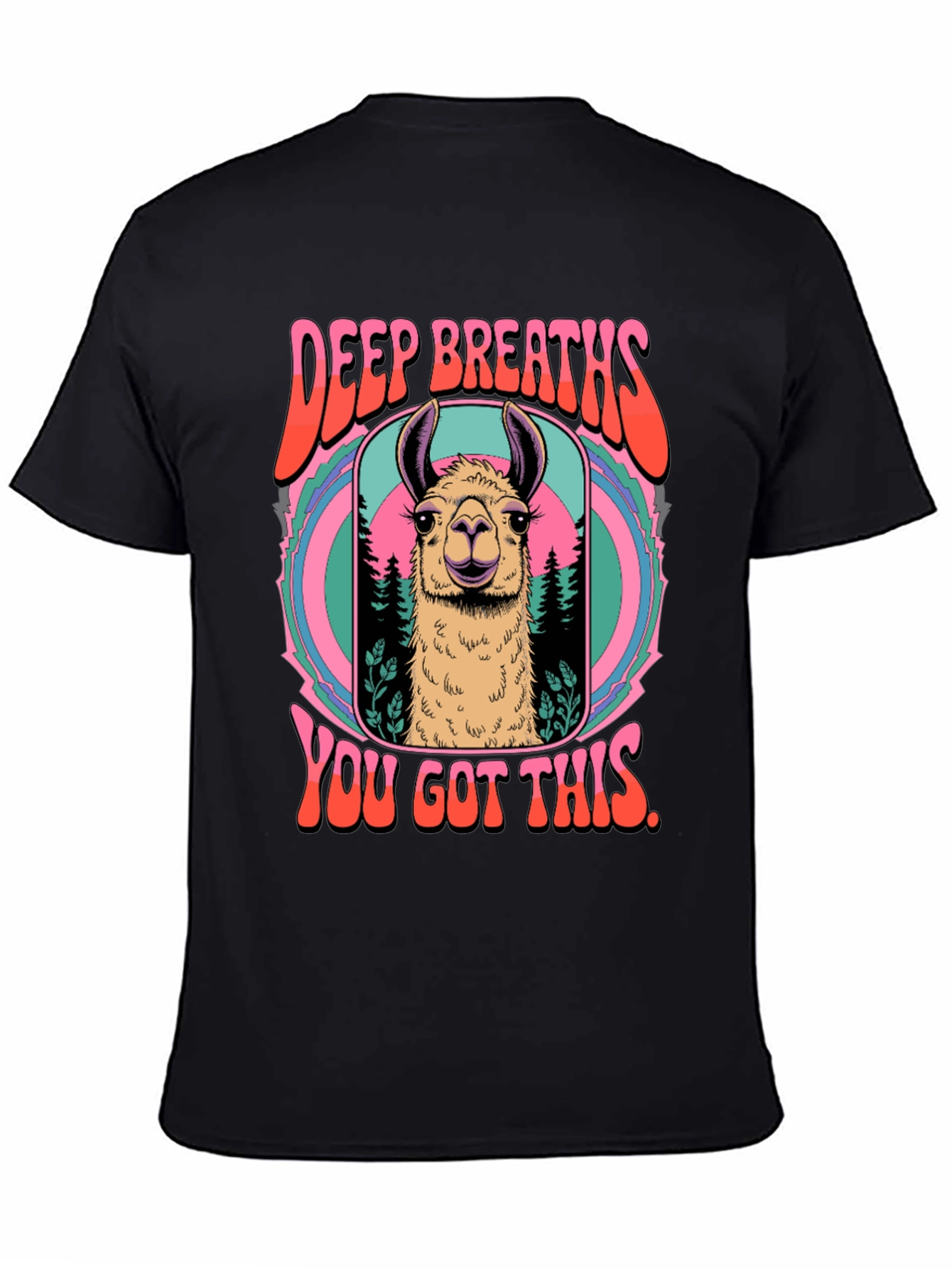Deep Breaths Llama T-Shirt