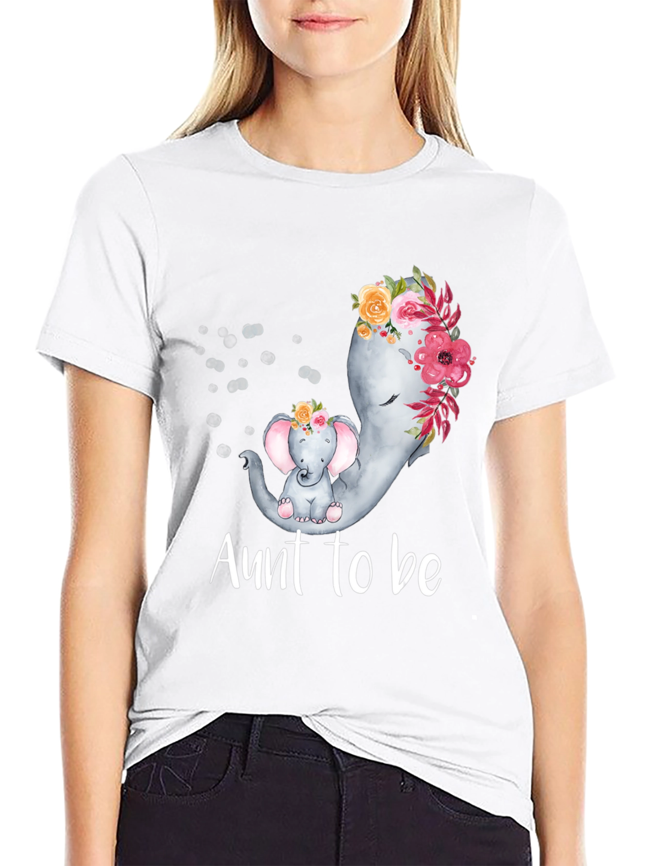 Aunt to Be Elephant T-Shirt