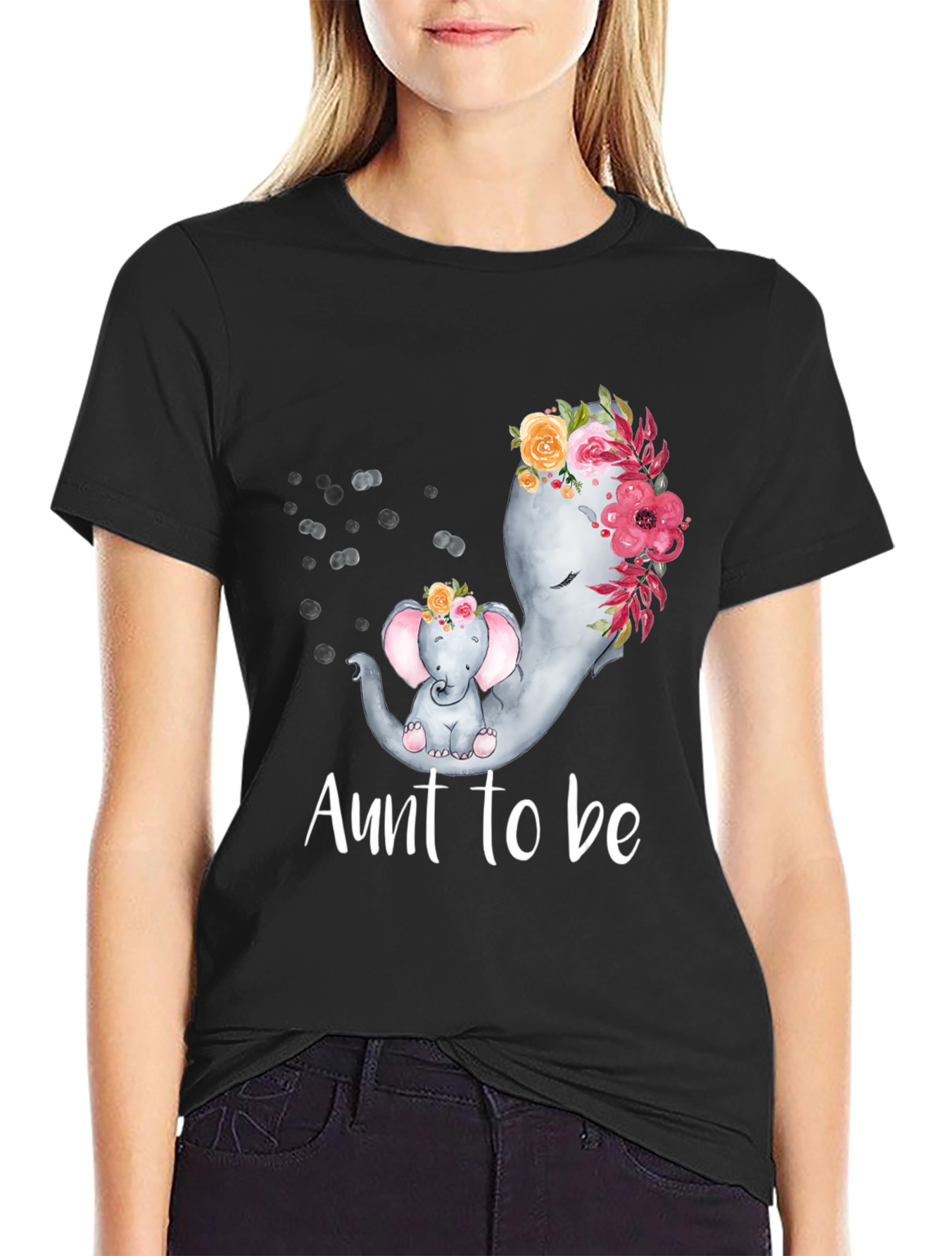 Aunt to Be Elephant T-Shirt