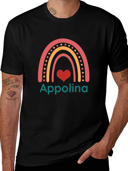 Appolina Rainbow Heart Graphic Tee