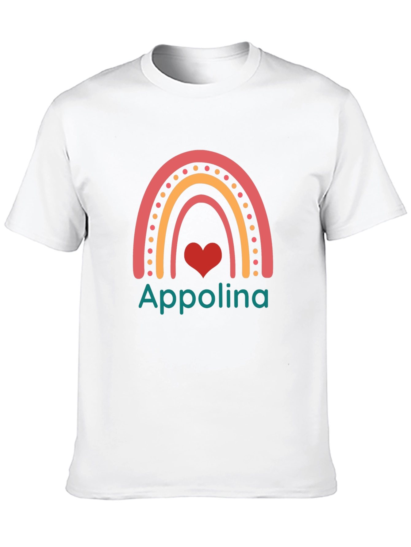 Appolina Rainbow Heart Graphic Tee