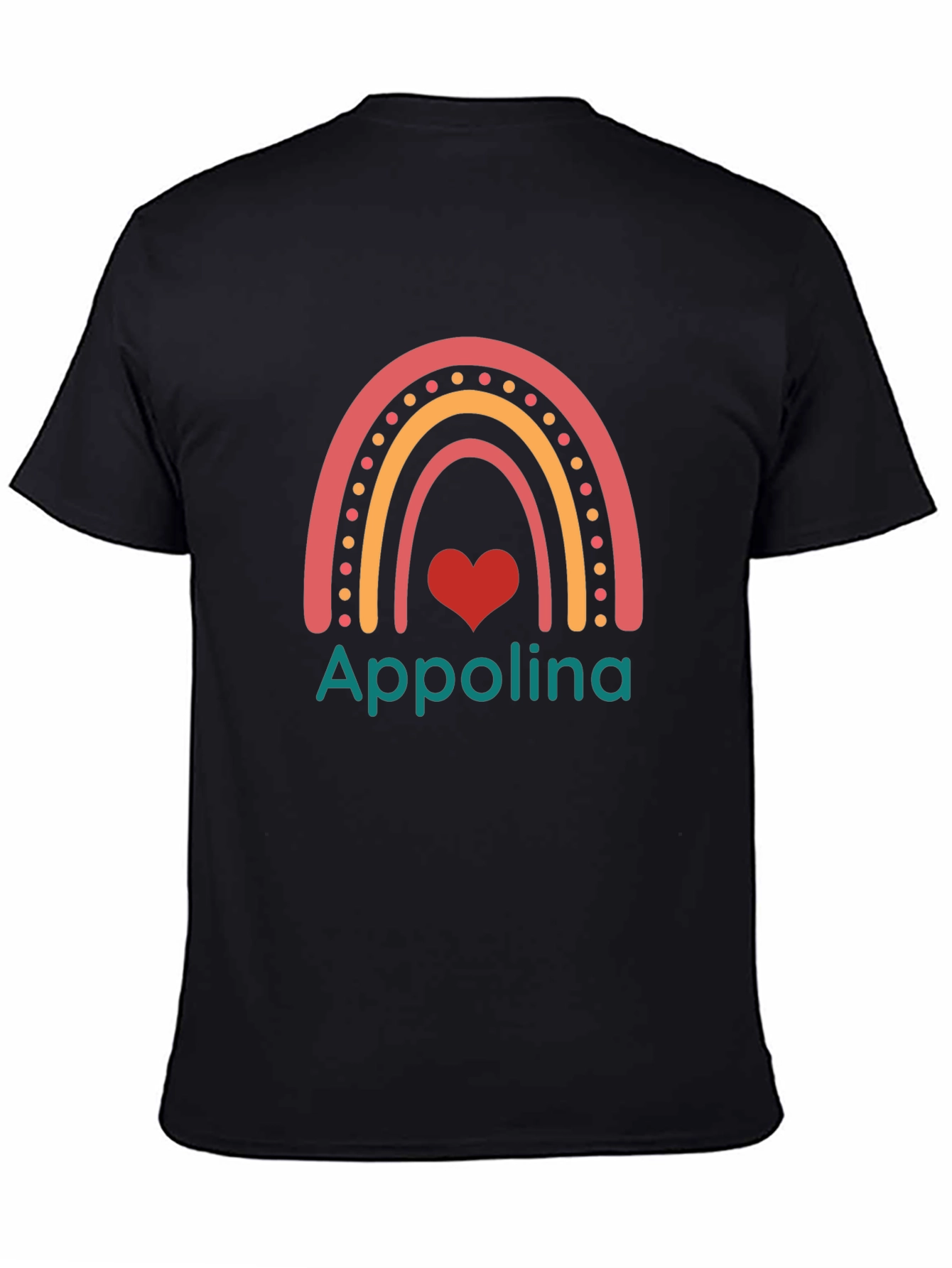 Appolina Rainbow Heart Graphic Tee
