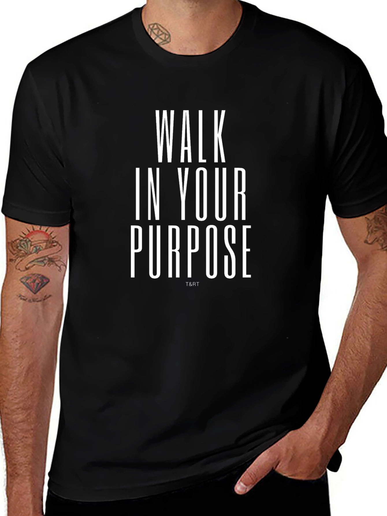 Walk In Your Purpose T-Shirt - Black