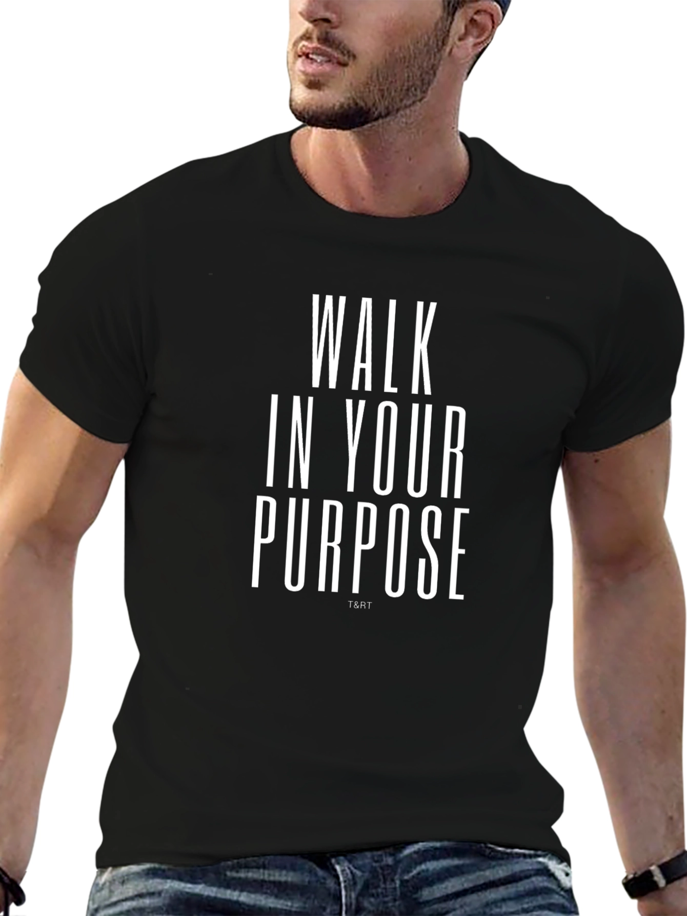 Walk In Your Purpose T-Shirt - Black