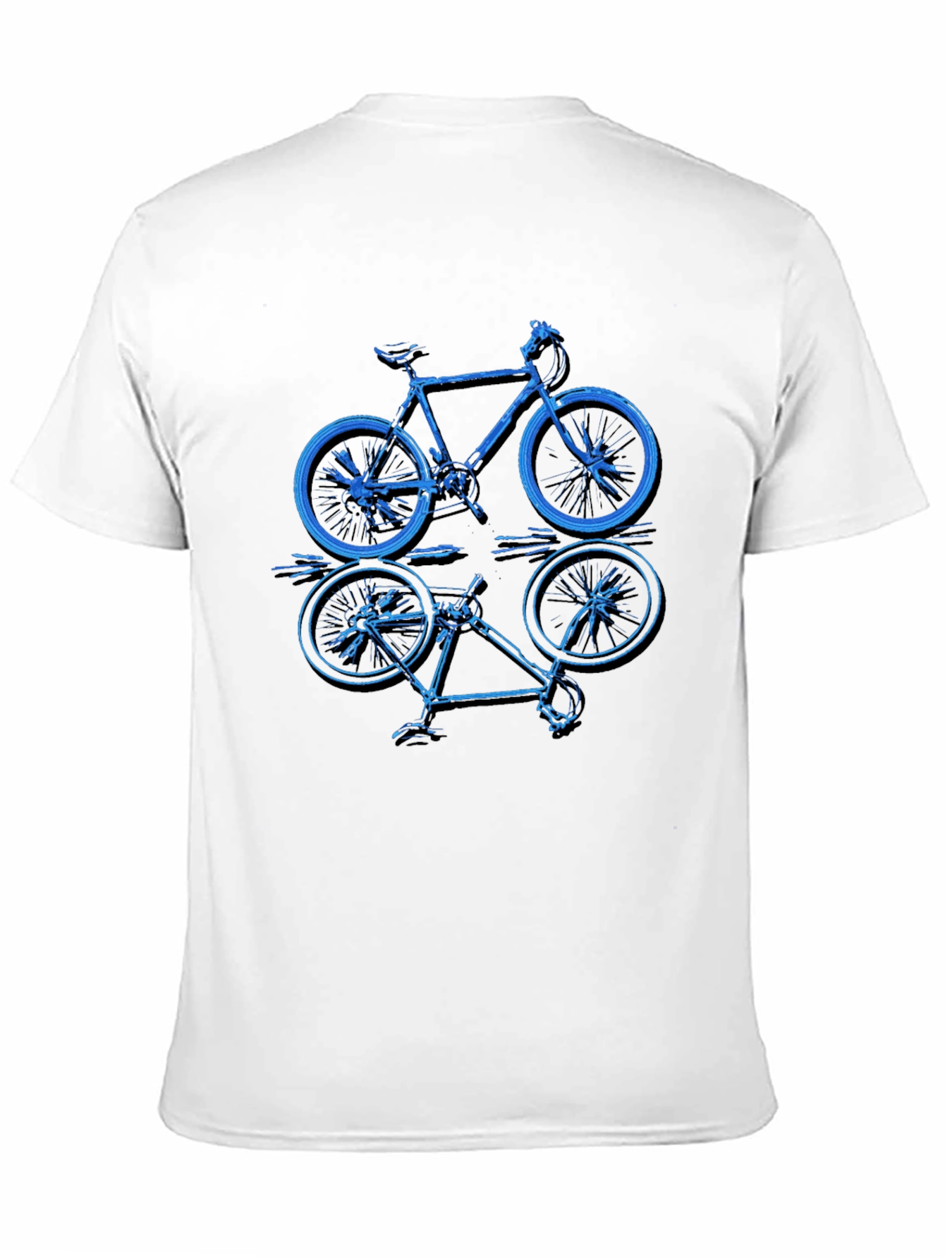 Bike Graphic T-Shirt - Black Cotton Blend Tee