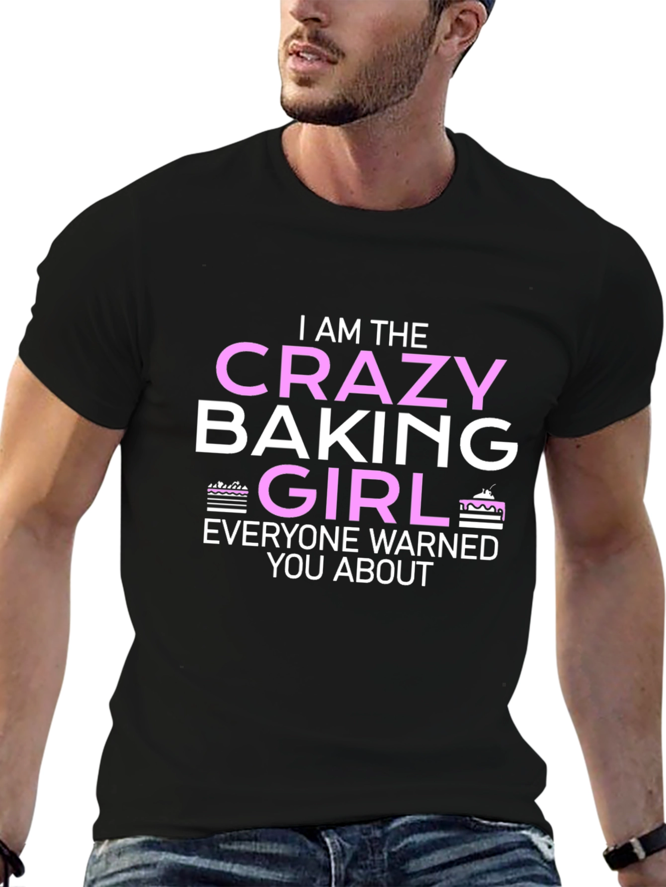 Crazy Baking Girl T-Shirt - Novelty Graphic Tee