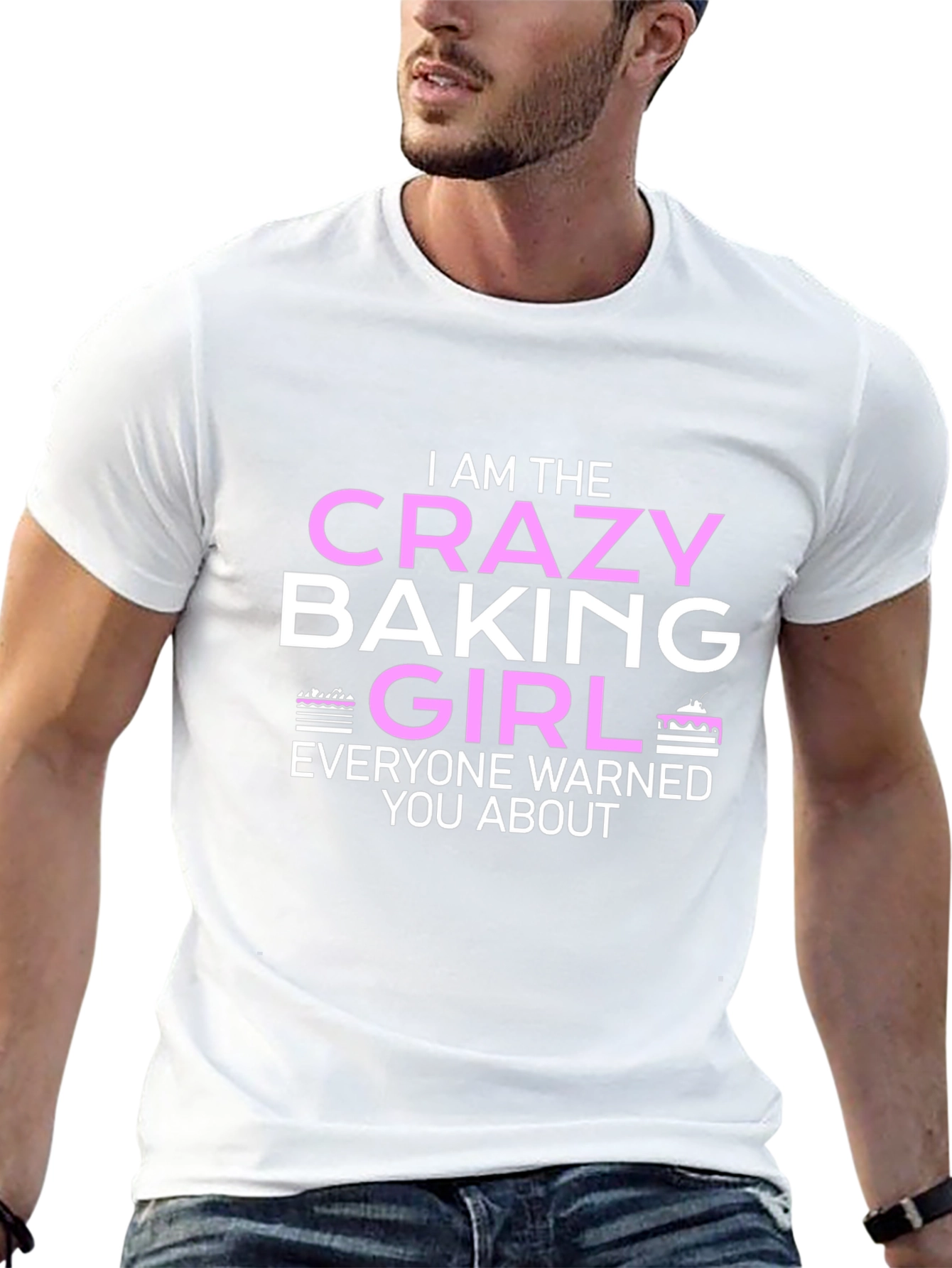 Crazy Baking Girl T-Shirt - Novelty Graphic Tee