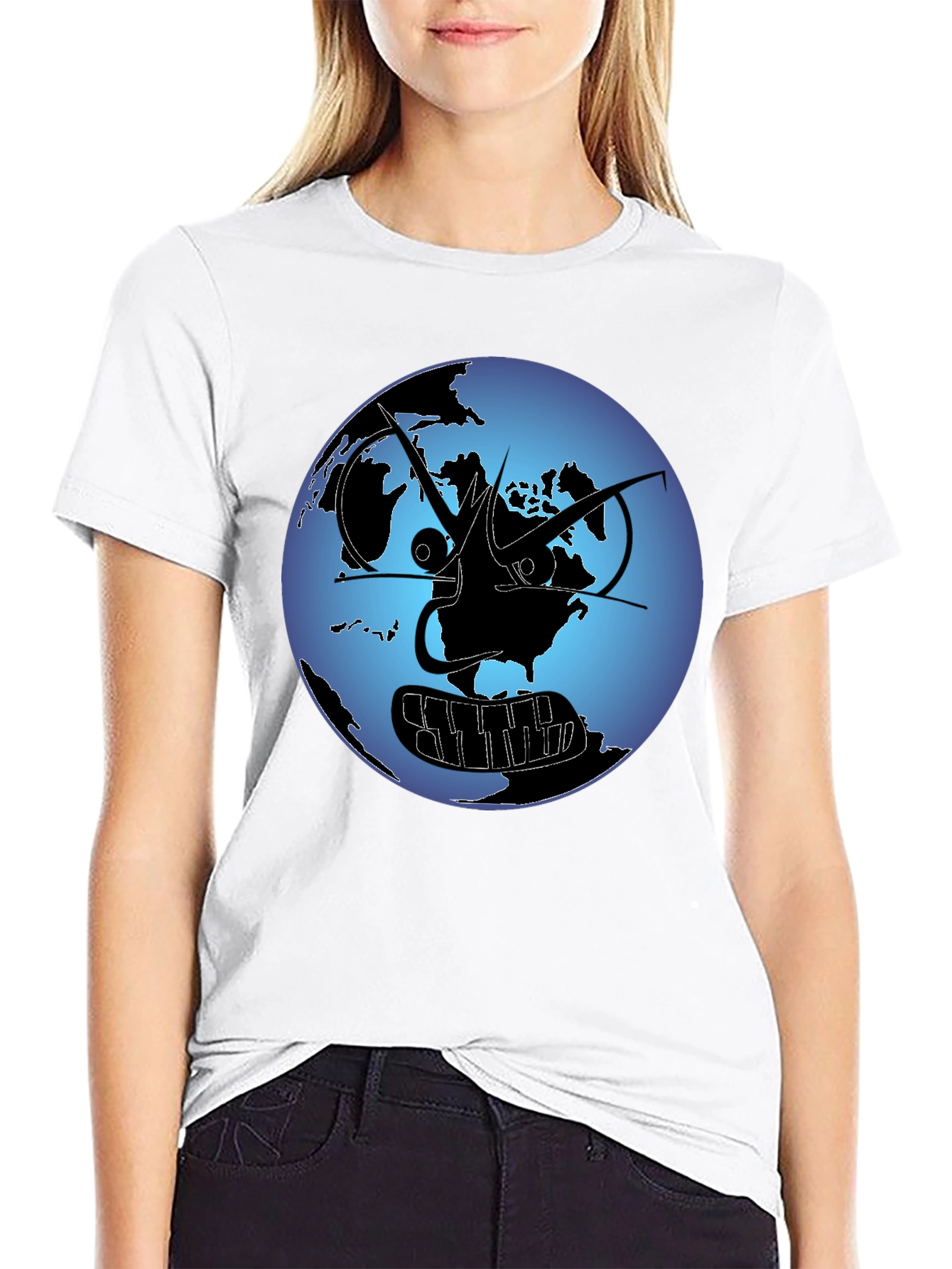 Abstract Earth Graphic T-Shirt