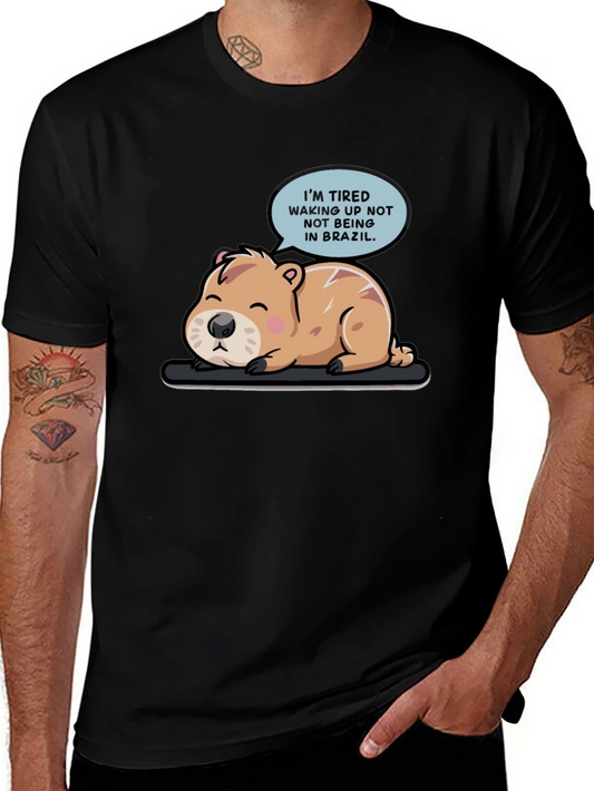 Tired Capybara Brazil T-Shirt
