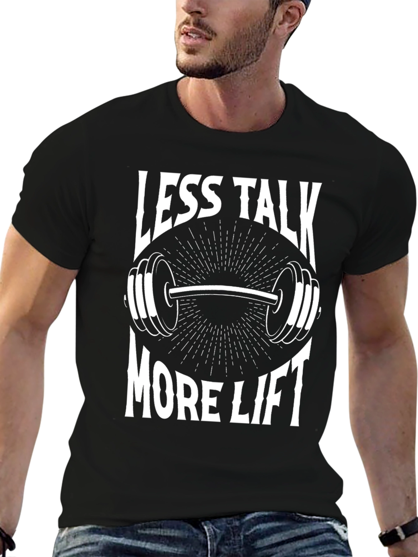 Less Talk More Lift Graphic T-Shirt