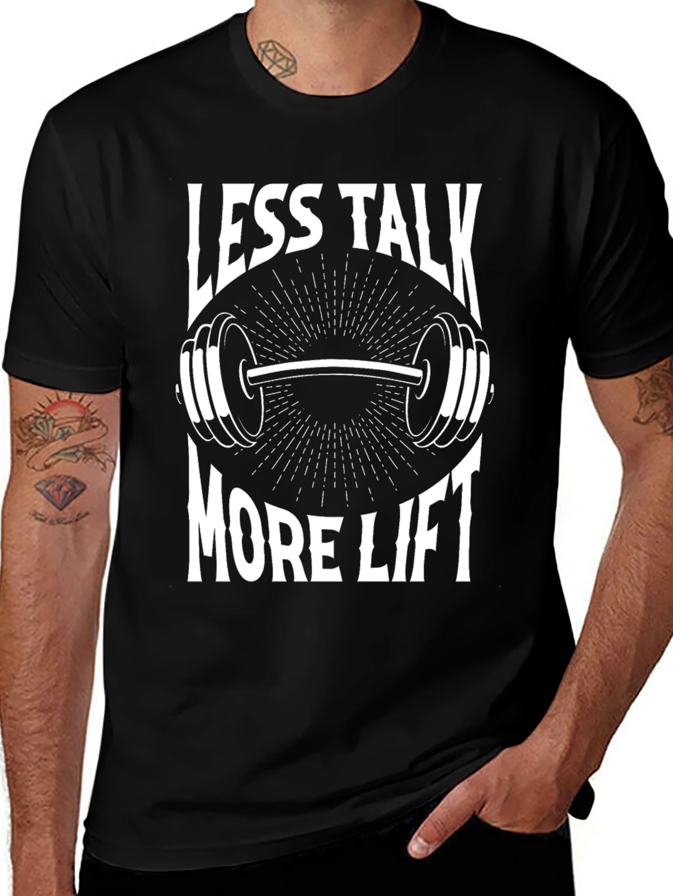 Less Talk More Lift Graphic T-Shirt