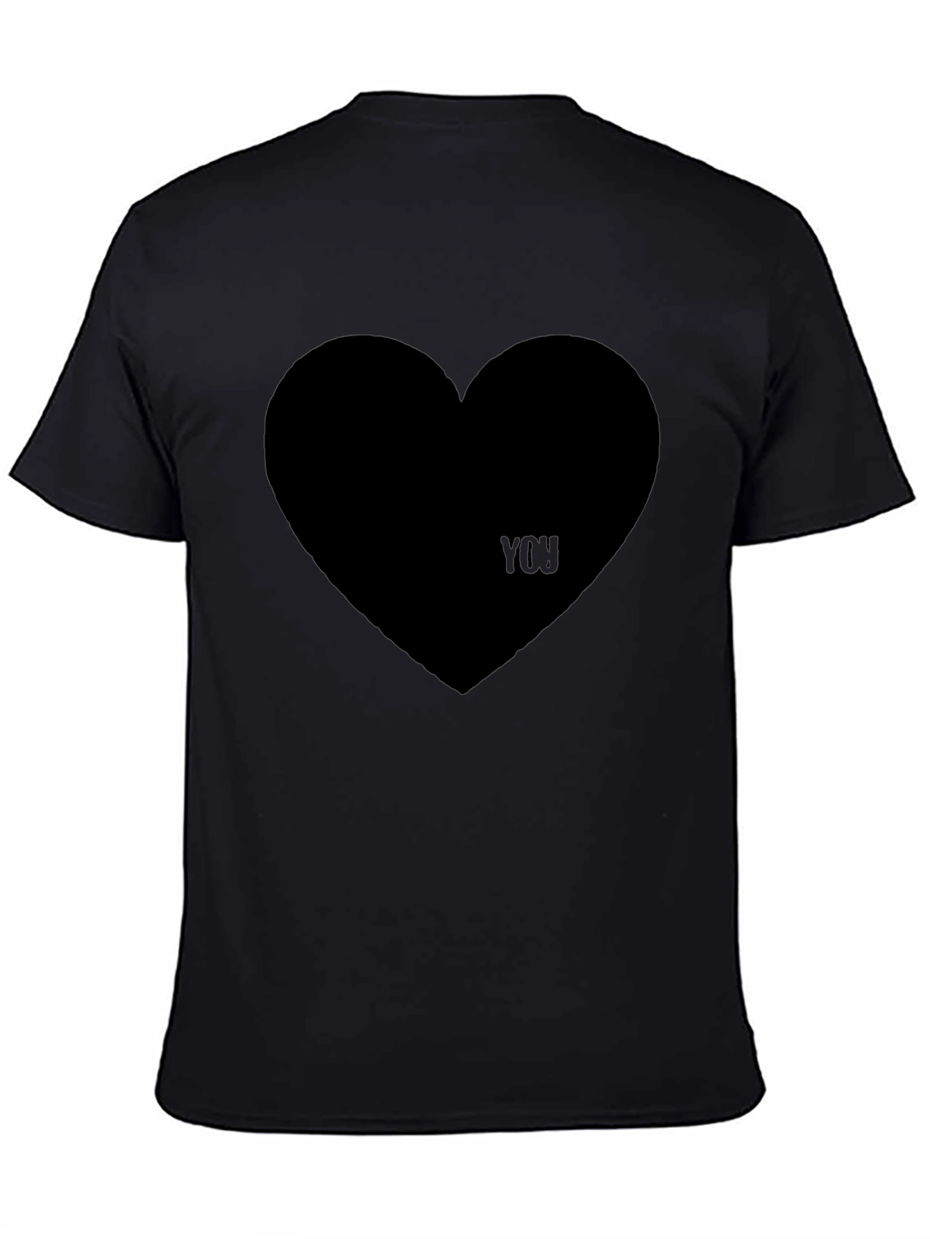I Heart You Black Graphic Tee