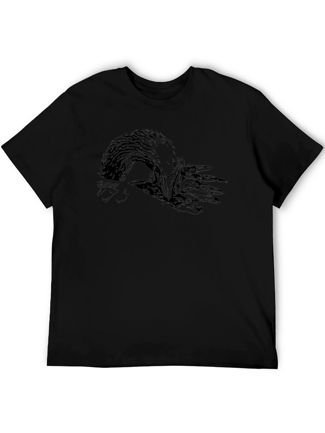 Raven Graphic Black T-Shirt