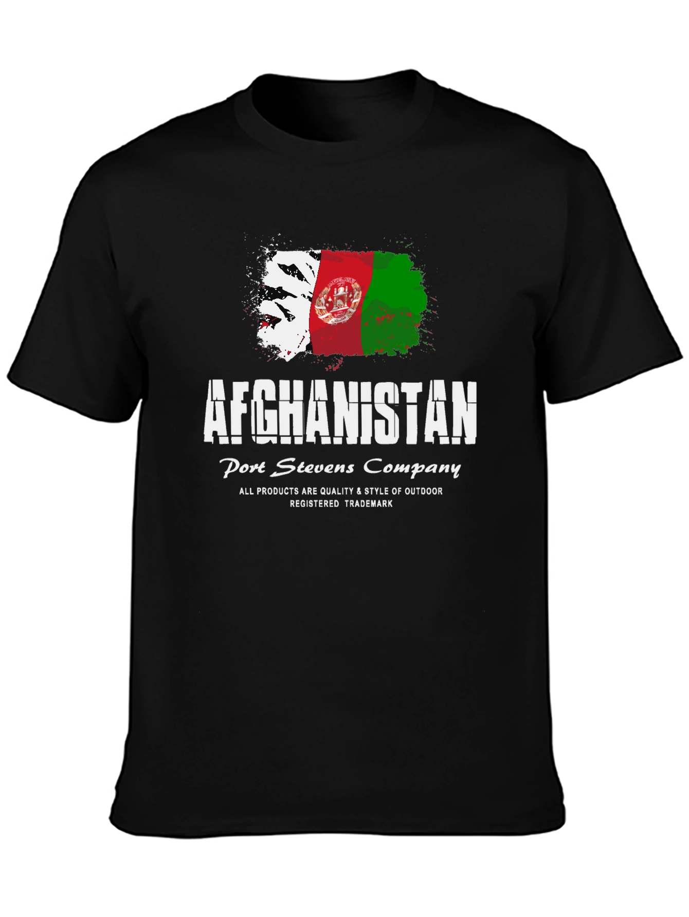 Afghanistan Flag Graphic T-Shirt - Port Stevens Company
