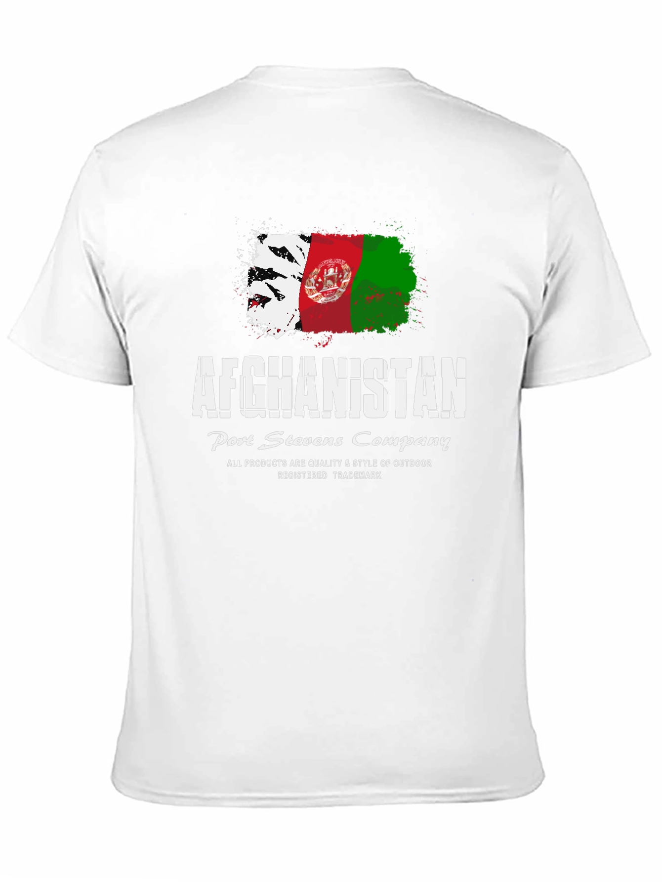 Afghanistan Flag Graphic T-Shirt - Port Stevens Company