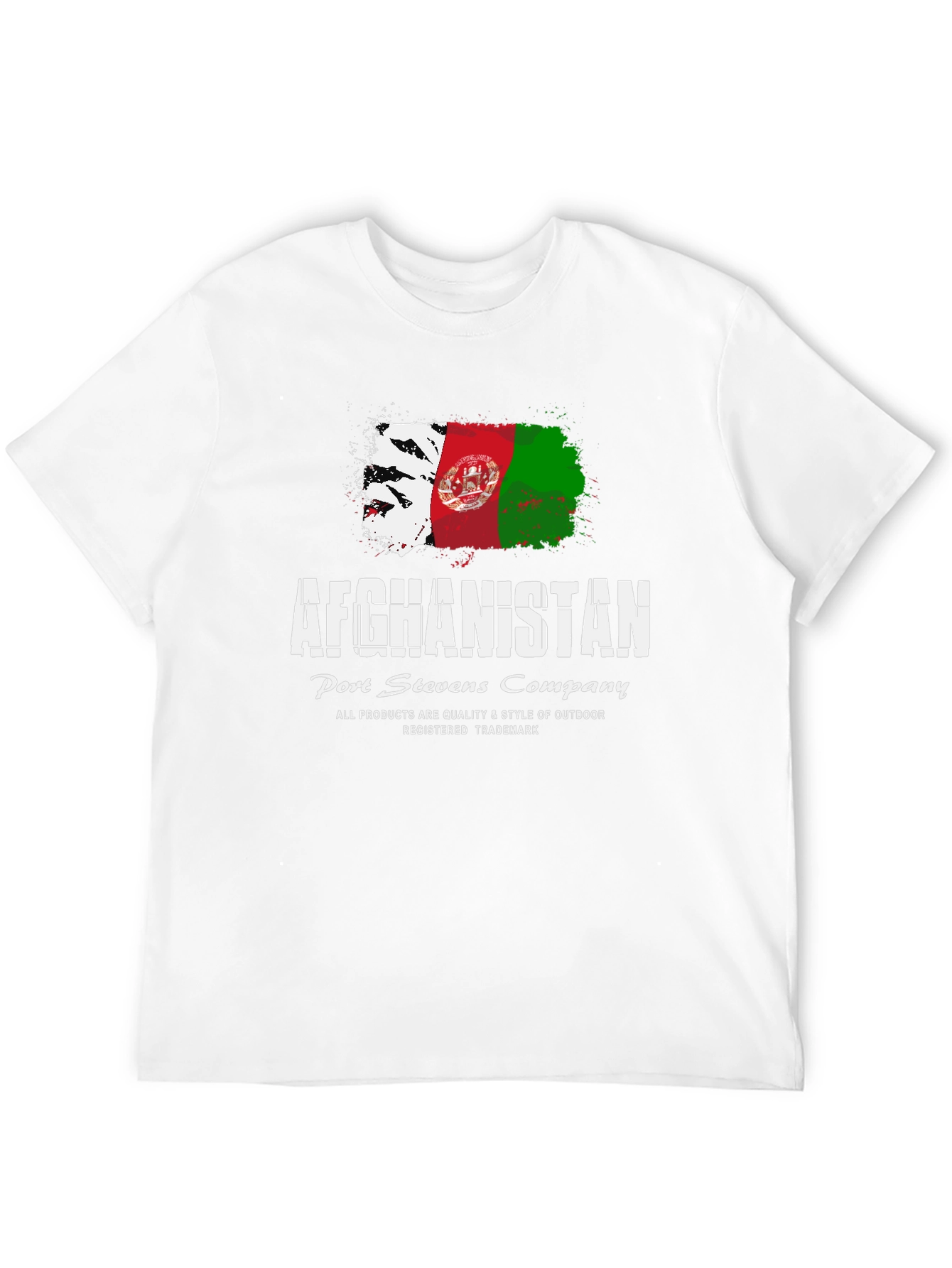 Afghanistan Flag Graphic T-Shirt - Port Stevens Company