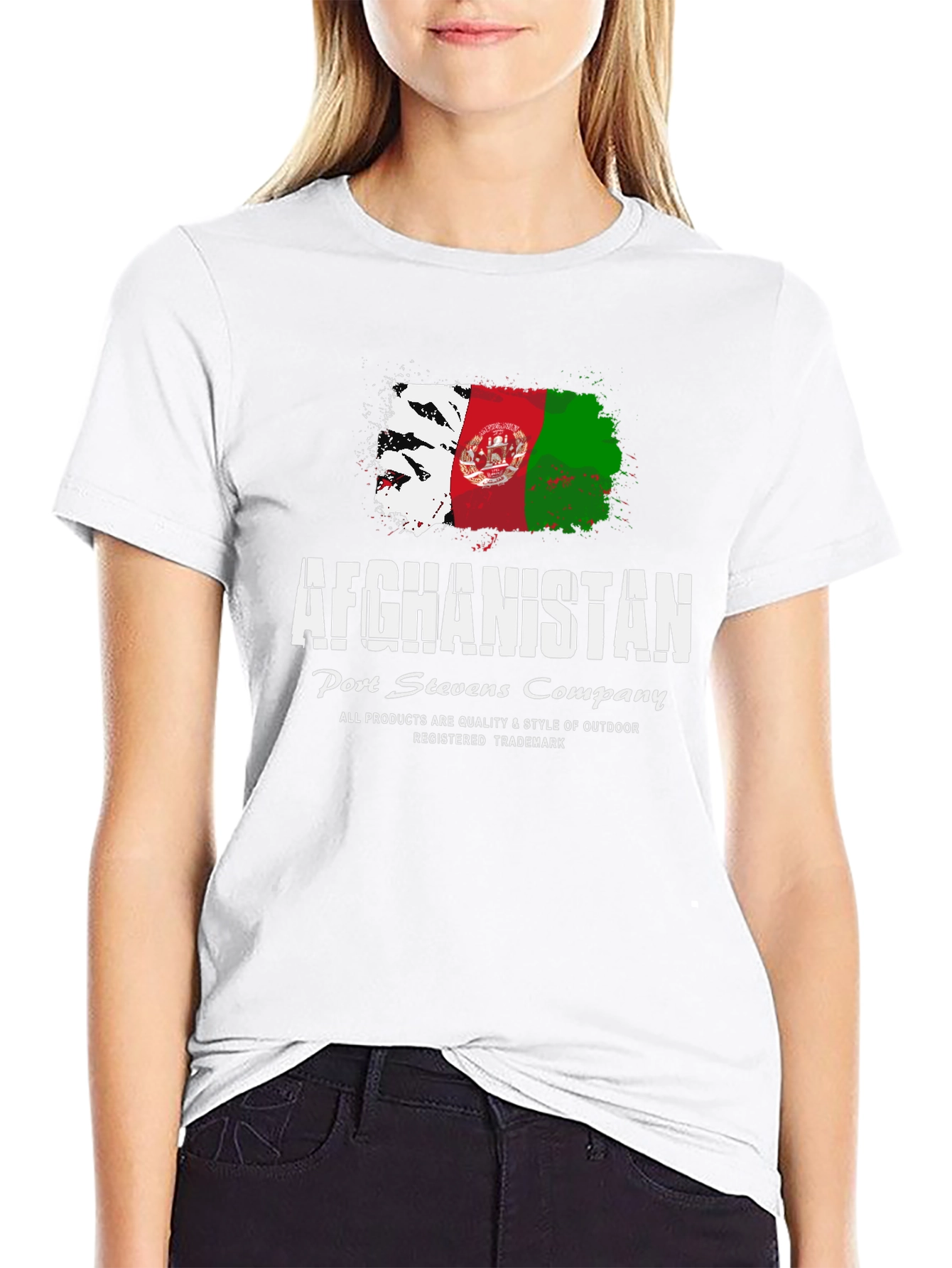Afghanistan Flag Graphic T-Shirt - Port Stevens Company