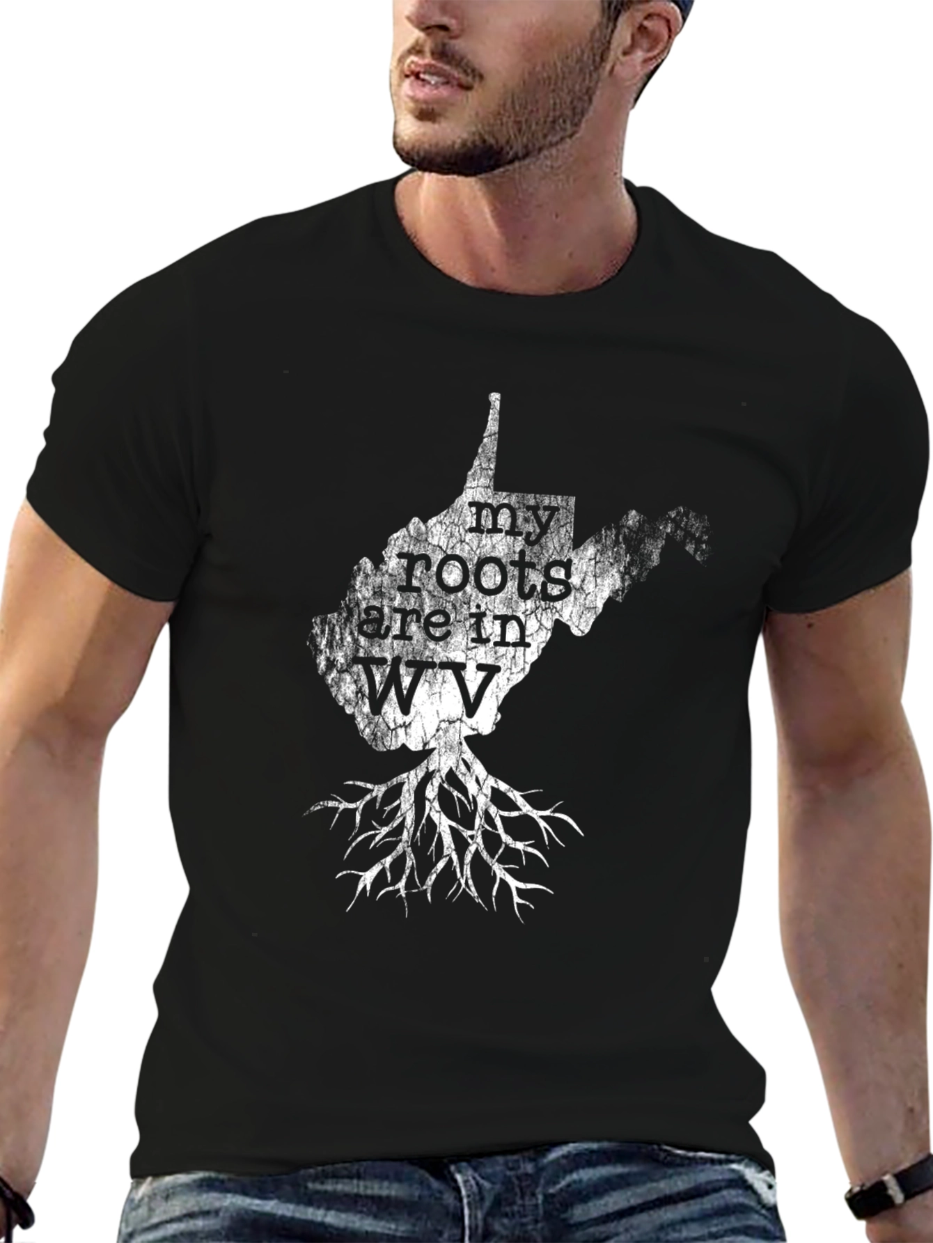 West Virginia Roots T-Shirt - Black