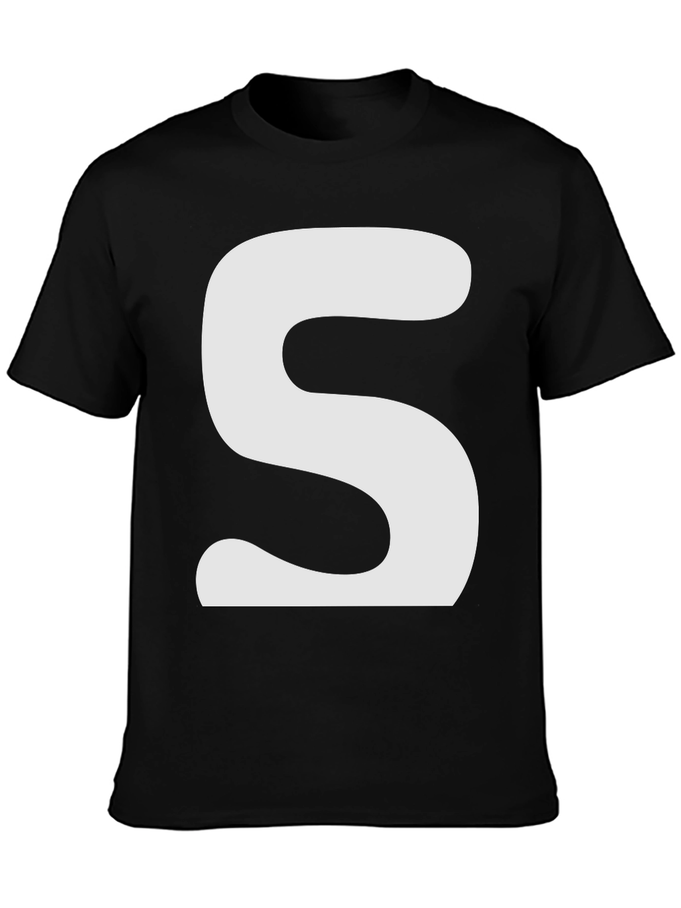 Bold S Graphic Black T-Shirt