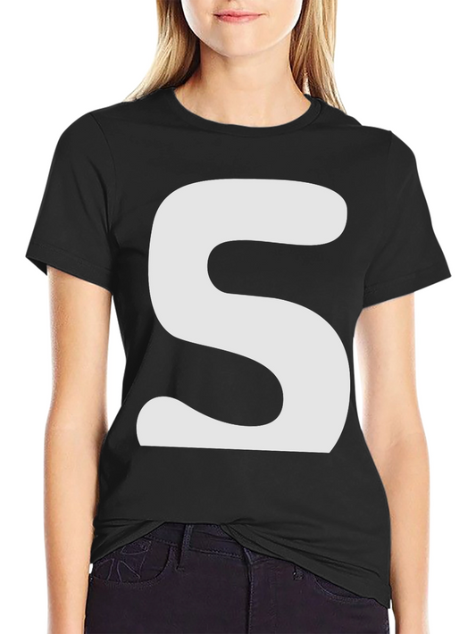Bold S Graphic Black T-Shirt