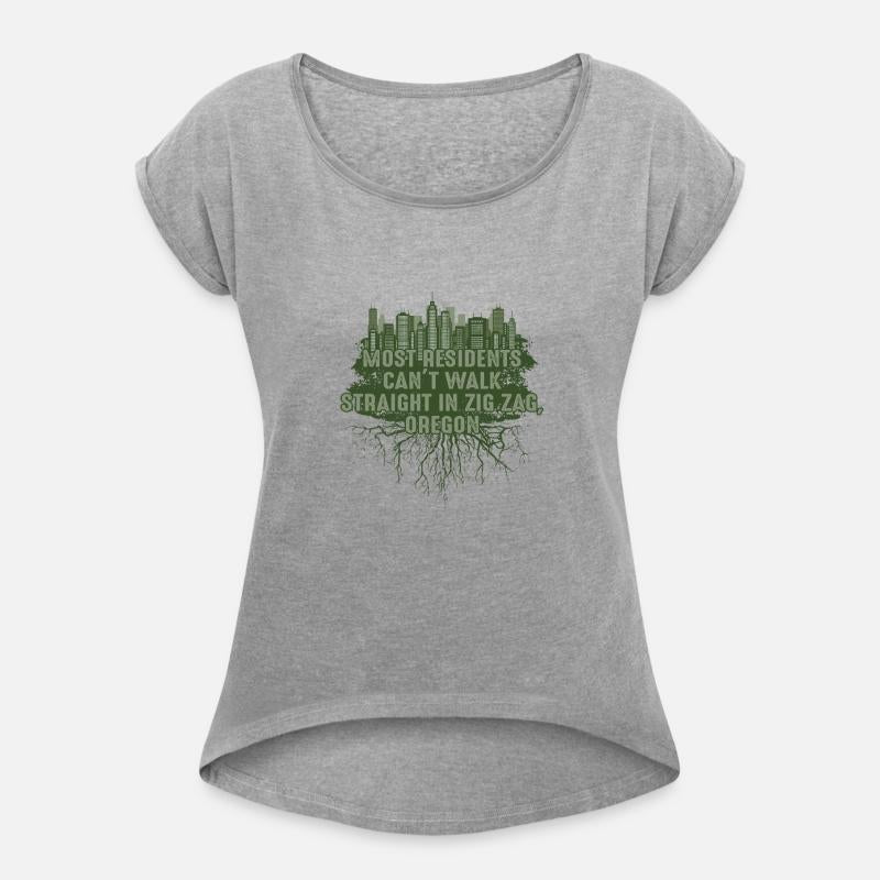 Walk Straight in Zigzag Oregon Pun Wisconsin Joke