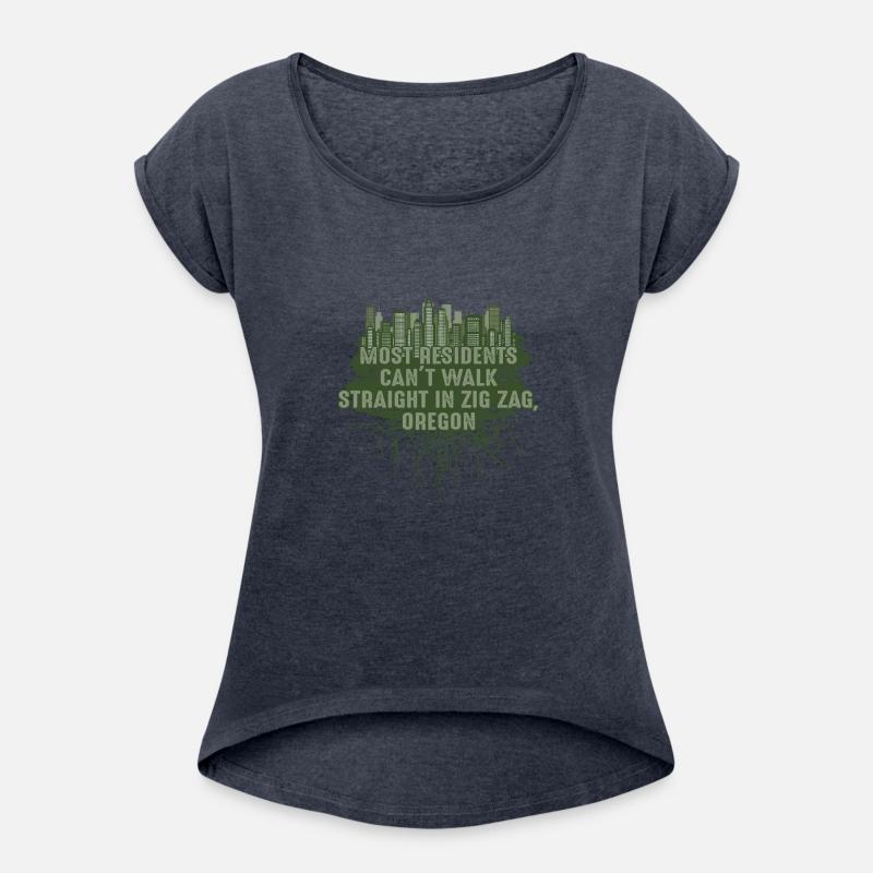 Walk Straight in Zigzag Oregon Pun Wisconsin Joke