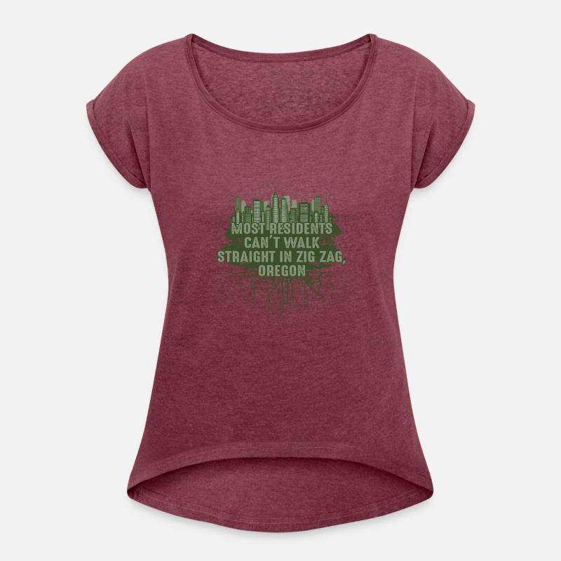 Walk Straight in Zigzag Oregon Pun Wisconsin Joke