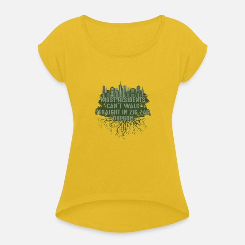 Walk Straight in Zigzag Oregon Pun Wisconsin Joke