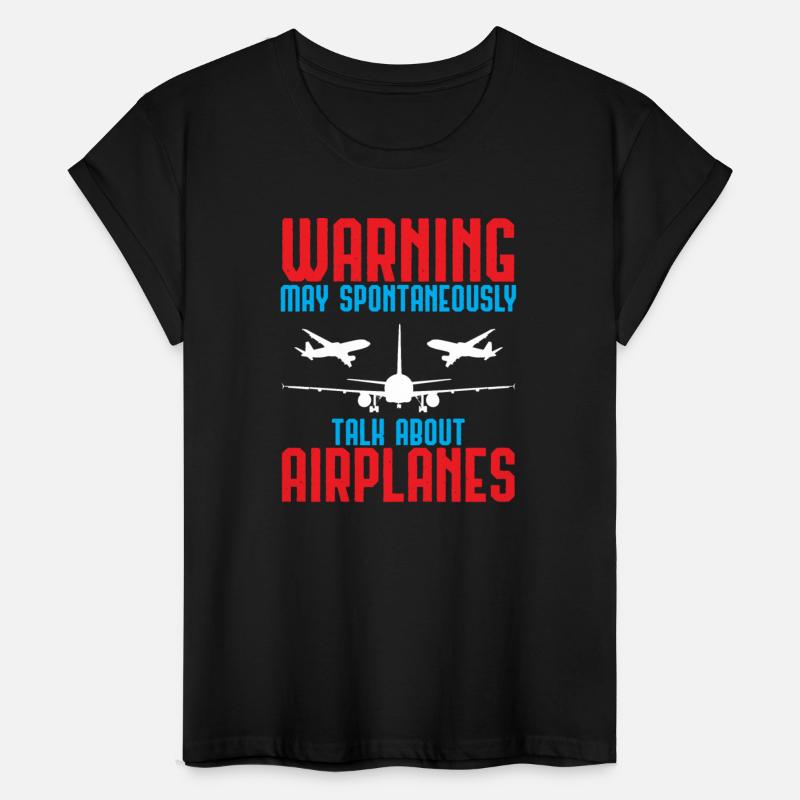 Warning Airplanes Talk Pilot Aircraft Gift