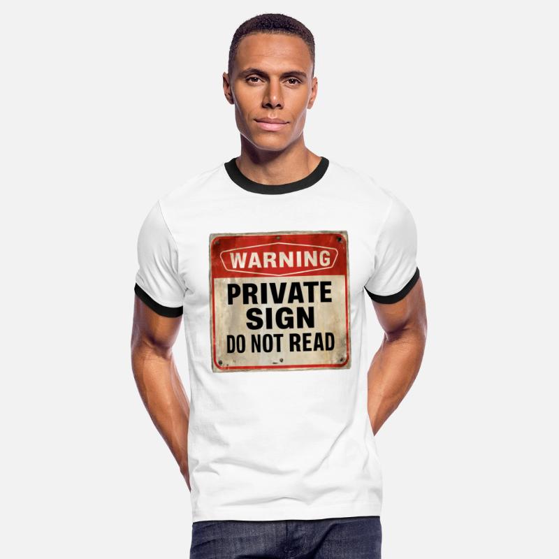 Warning Private Sign Do Not Read Caution Sign