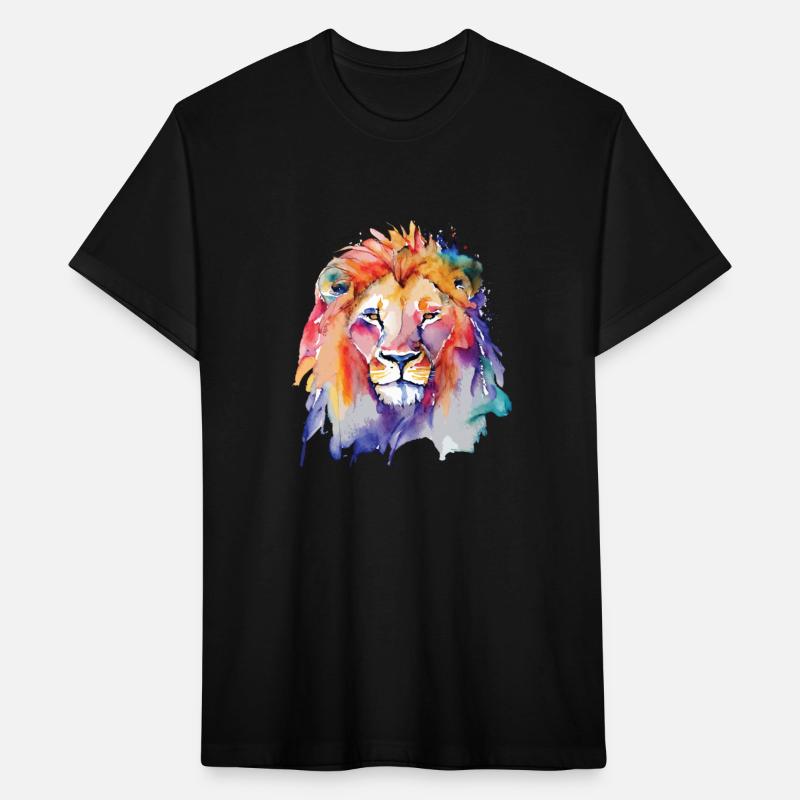 Water Color lion face