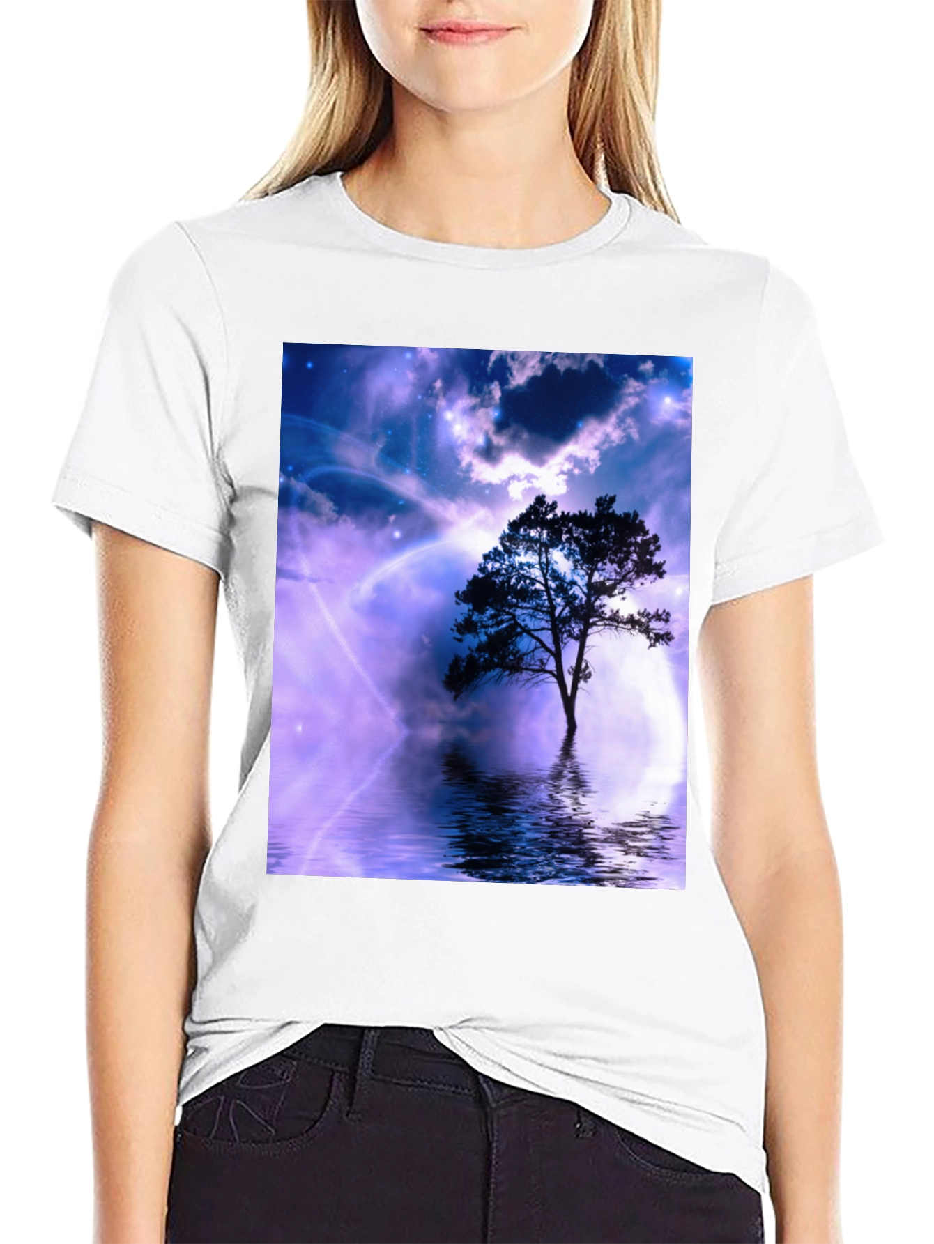 Mystic Tree Graphic Tee - Black