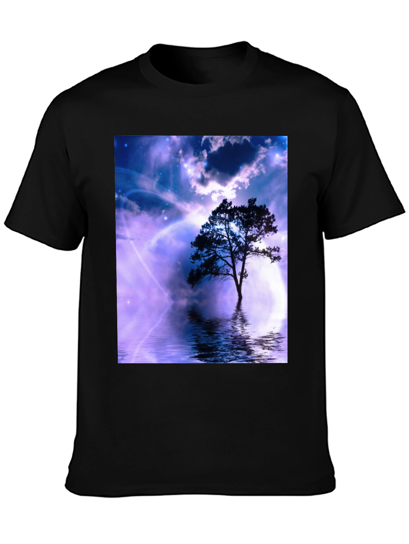 Mystic Tree Graphic Tee - Black