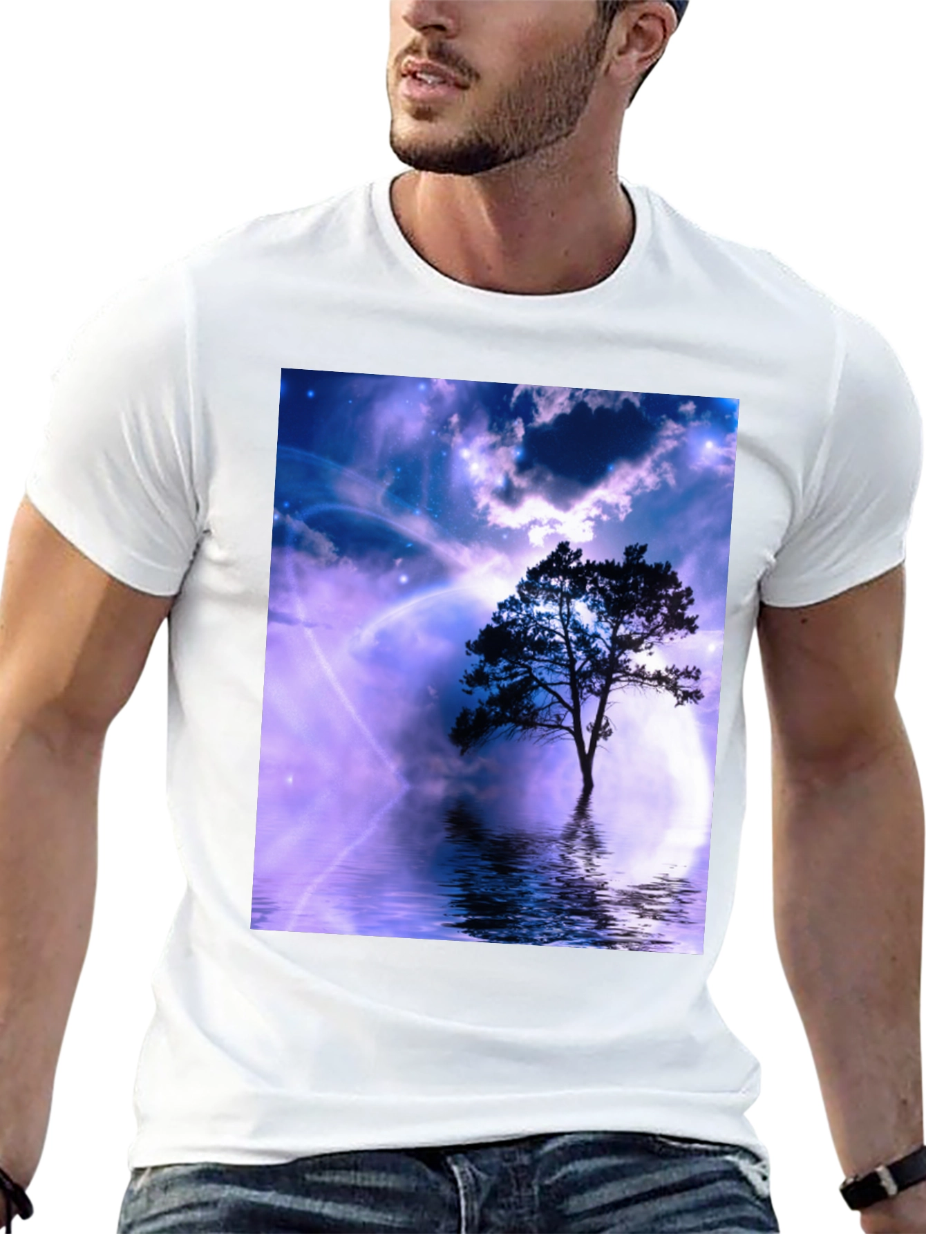Mystic Tree Graphic Tee - Black