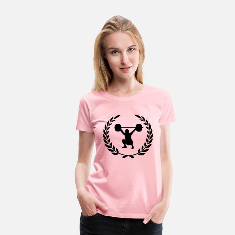 Weightlifter prize laurel wreath weightlifting