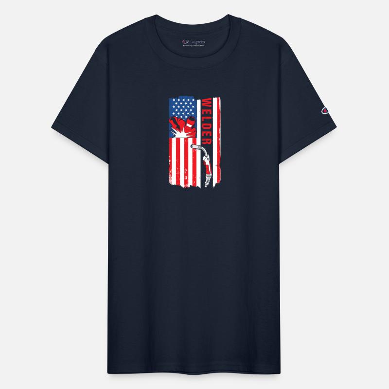 Welder USA Flag Patriot Welding
