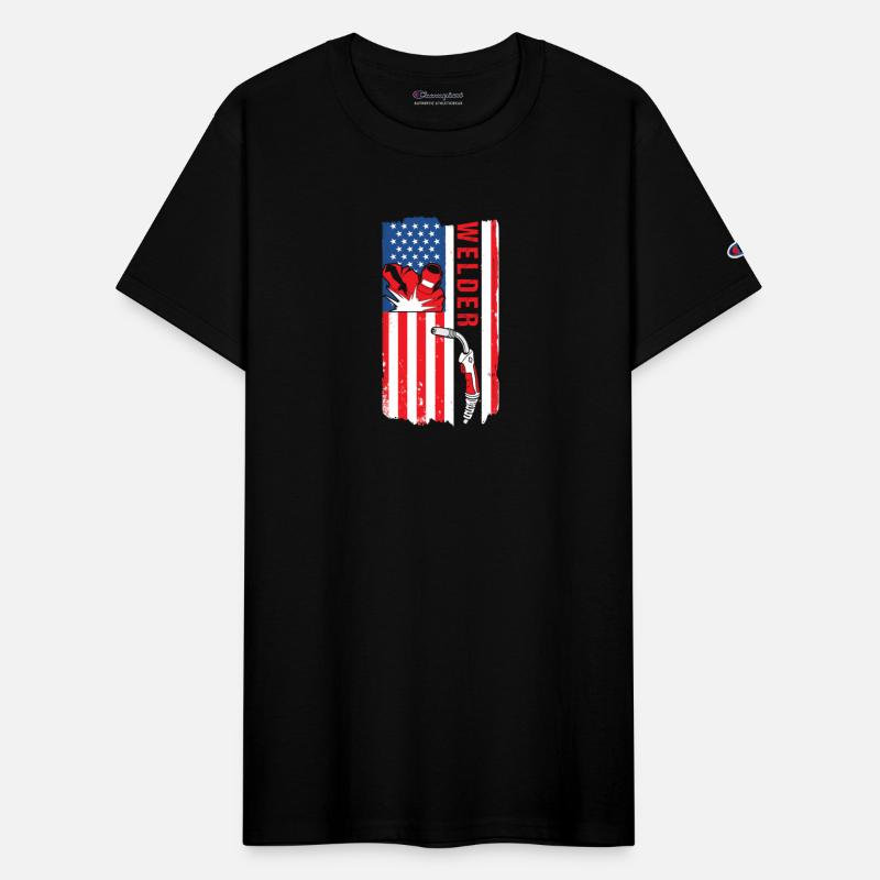 Welder USA Flag Patriot Welding
