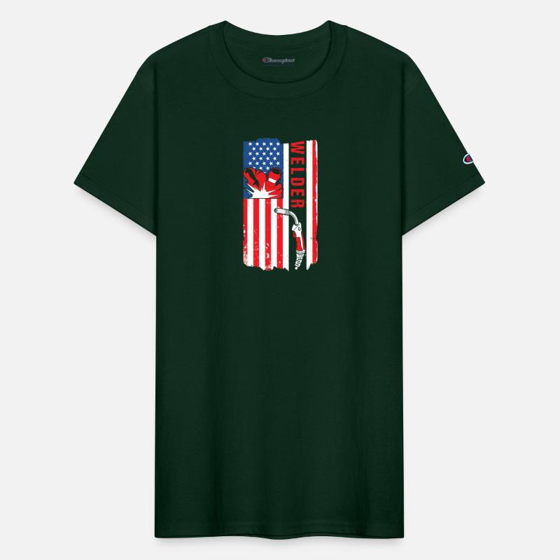 Welder USA Flag Patriot Welding