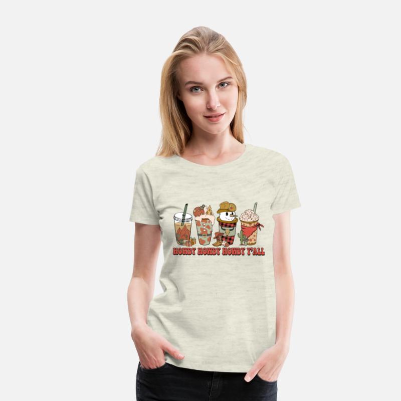 Western Funny Christmas Howdy Y'all funny Snowman