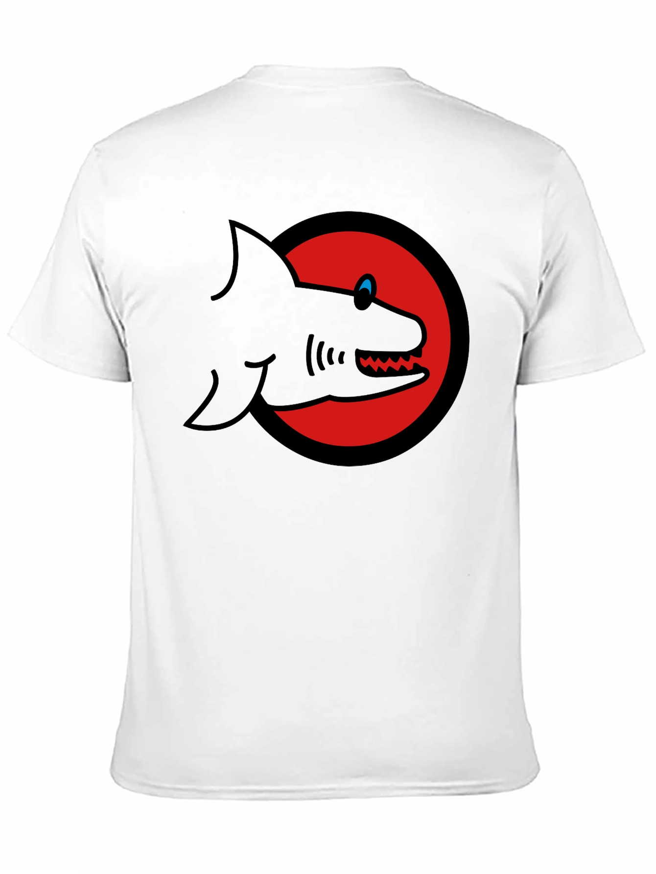 Shark Graphic Tee - Mens Black Cotton T-Shirt