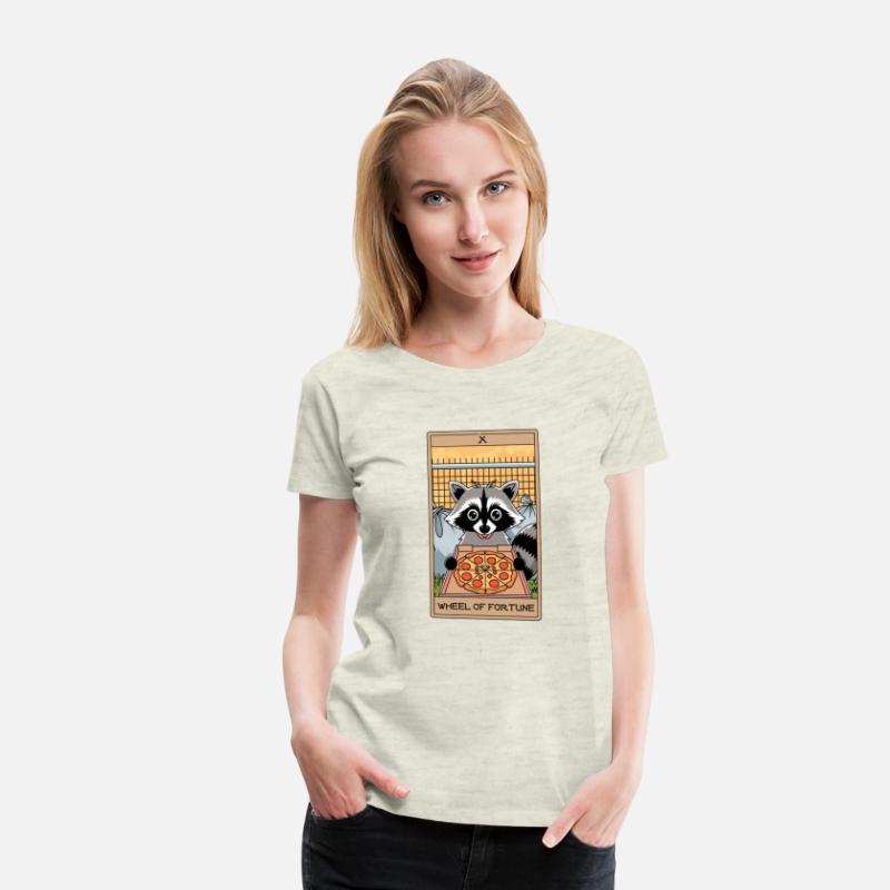 Wheel of Fortune Raccoons Tarot Card