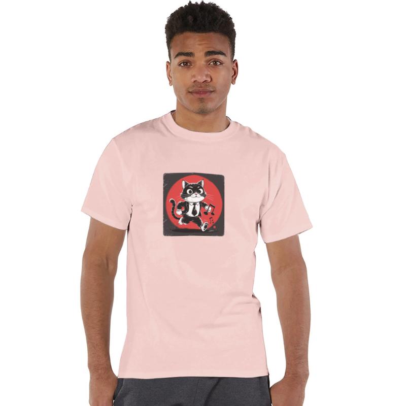 Whimsical Black White Cat Conductor Vintage S