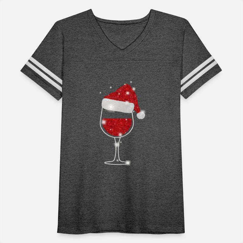 Wine Glass Of Red Wine Santa